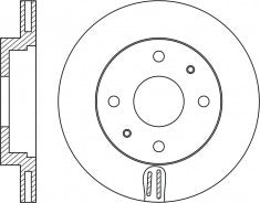 Rotor Disc, NIBK, MR569931, RN2034V, MITSUBISHI (018196)