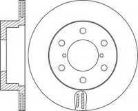 จานโรเตอร์, NIBK, 4615A037, RN1401V, MITSUBISHI (018294)