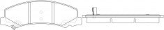 ผ้าเบรค NIBK MKD1159 PN0582 BENDIX EUR (016755)