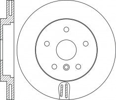 Rotor Disc, NIBK, 34116865713, RN1763V, BMW (009941)