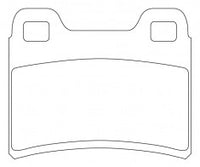 ผ้าเบรค NIBK 571850B, PN0294, BENDIX EUR (017254)