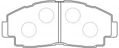 NIBK, Brake Pad, A-246K, PN1192, AKEBONO