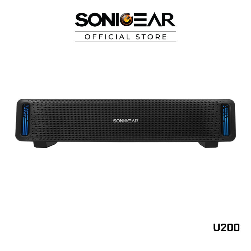 SonicGear SonicBar U200 ซาวด์บาร์เสียงอันทรงพลังพร้อมเอฟเฟกต์ไฟ LED