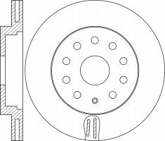 Rotor Disc, NIBK, 562277B, RN1377V, BENDIX (009649)