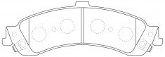 ผ้าเบรค NIBK DB2081 PN0056 BENDIX AUS (016760)