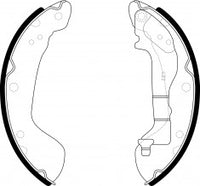 NIBK, Brake Shoes, 6RU 698 525, FN0737, VAG