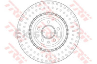 แผ่นโรเตอร์ Df, TRW, 4G0 615 301, 6149S, AUDI (068338)