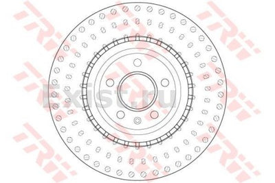 แผ่นโรเตอร์ Df, TRW, 4G0 615 301, 6149S, AUDI (068338)