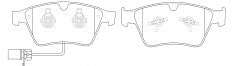 NIBK, Brake Pad, AN-4808WKE, PN40003W, AKEBONO