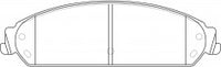 NIBK, Brake Pad, DB2008, PN0421, BENDIX AUS