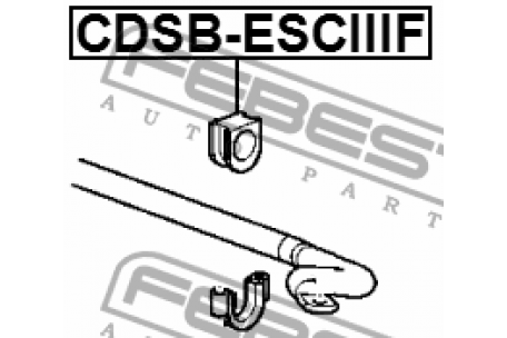 Stabilizer Bush, FEBEST, 15124516, CDSB-ESCIIIF, CADILLAC (GM) (073726)