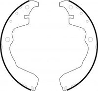 NIBK, Brake Shoes, NR1089, FN0704, AKEBONO
