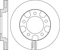Rotor Disc, NIBK, 43512-30270, RN1828V, TOYOTA (018970)