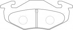 ผ้าเบรค NIBK, A-388K, PN9339, AKEBONO (018034)
