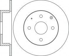 Rotor Disc, NIBK, A213502075, RN2022, Chery (016779)