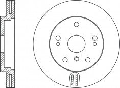 Rotor Disc, NIBK, 1644210412, RN1394V, MERCEDES-BENZ (018128)