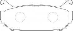 NIBK, Brake Pad, A-384K, PN5238, AKEBONO