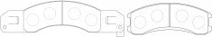 NIBK, Brake Pad, A-362WK, PN4287, AKEBONO