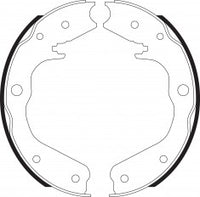 ผ้าเบรก, NIBK, 610431, FN83001, BENDIX (017650)