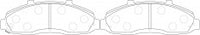 ผ้าเบรค NIBK, MRD679, PN0053, BENDIX AUS (017278)
