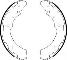 ผ้าเบรก NIBK, BS5018, FN6741, BENDIX AUS (017577)