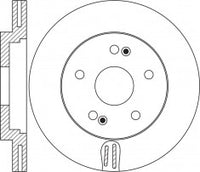 แผ่นโรเตอร์, NIBK, 51712-C1000, RN1653V, HYUNDAI (017505)