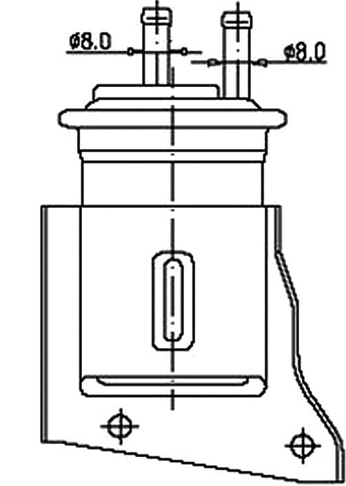 Petrol Filter (INJECTOR & CARBURETOR), JS, 043-0962, FS9080, SUBARU (035608)