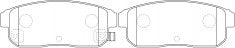 NIBK, Brake Pad, A-669WK, PN2467, AKEBONO