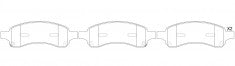 ผ้าเบรค NIBK DB2156 PN0517 BENDIX AUS (016866)