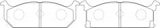 NIBK, Brake Pad, A-131K, PN9117, AKEBONO