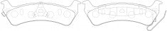 ผ้าเบรค NIBK 7502A PN0081 BENDIX AUS (017661)