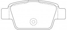 ผ้าเบรค NIBK, AN-4284K, PN0515, AKEBONO (009522)