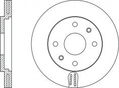 Rotor Disc, NIBK, 562128B, RN1152V, BENDIX (016931)