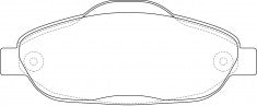 ผ้าเบรค NIBK DB2119 PN0450 BENDIX AUS (018609)