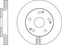 จานโรเตอร์, NIBK, 561874B, RN1071V, BENDIX (017919)