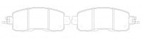 NIBK, Brake Pad, AN-798WK, PN2807, AKEBONO