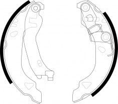 NIBK, Brake Shoes, 362312B, FN0540, BENDIX EUR