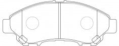 ผ้าเบรค WBC ใหม่ 04465-BZ250-001, D2369, DAIHATSU (017146)
