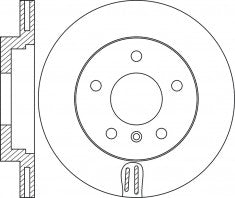Rotor Disc, NIBK, 562090B, RN1911V, BENDIX (009962)