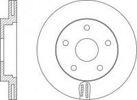 Rotor Disc, NIBK, 40206AL501, RN1545V, INFINITI (018345)