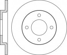 Rotor Disc, NIBK, 43512-22030, RN1821, TOYOTA (018959)