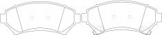 ผ้าเบรค NIBK DB1823 PN0174 BENDIX AUS (016726)