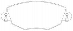 NIBK, Brake Pad, 573013B, PN0159, BENDIX EUR