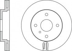 Rotor Disc, NIBK, 96328338, RN1324V, CHEVROLET (017042)