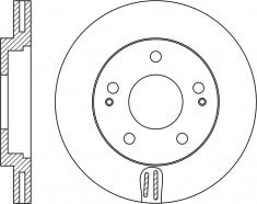 Rotor Disc, NIBK, MR307796, RN2039V, MITSUBISHI (018301)