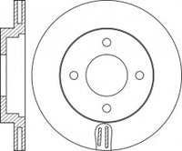 Rotor Disc, NIBK, MN113684, RN2019V, MITSUBISHI (018314)