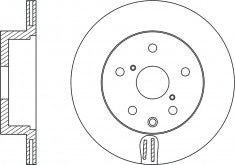 Rotor Disc, NIBK, 4243130290, RN1439V, LEXUS (018974)