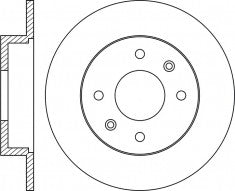 Rotor Disc, NIBK, 561615B, RN1040, BENDIX (018508)