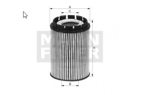 MANN-FILTER,, Oil Filter (Element) Hu 7041, 16 163 156 80, Z,