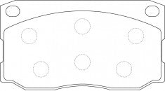 NIBK, Brake Pad, D1201-8321, PN0417, FMSI